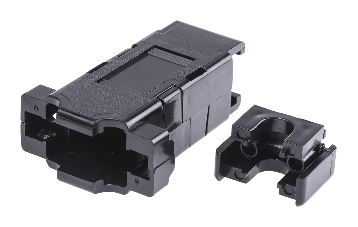 FCT from Molex F1069 Series ABS D Sub Backshell, 9 Way