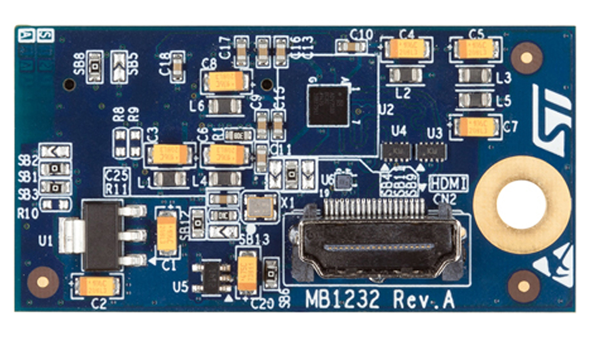 STMicroelectronics B-LCDAD-HDMI1 DSI to HDMI Adapter Board for use with ST Discovery Kits