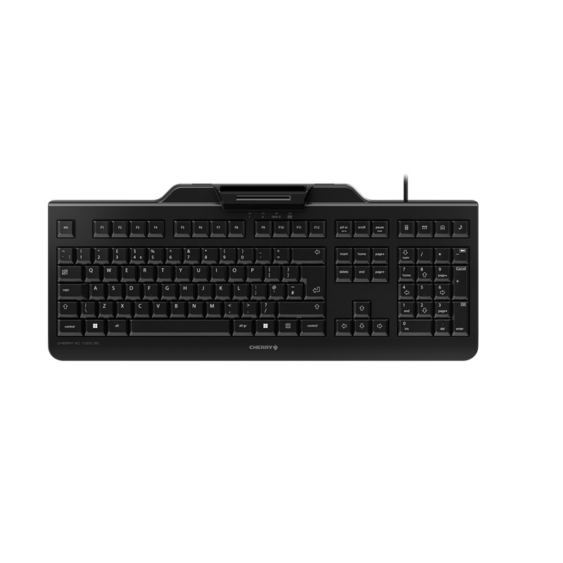 Cherry CHERRY KC 1000 SC Wired USB Keyboard, QWERTY, Black