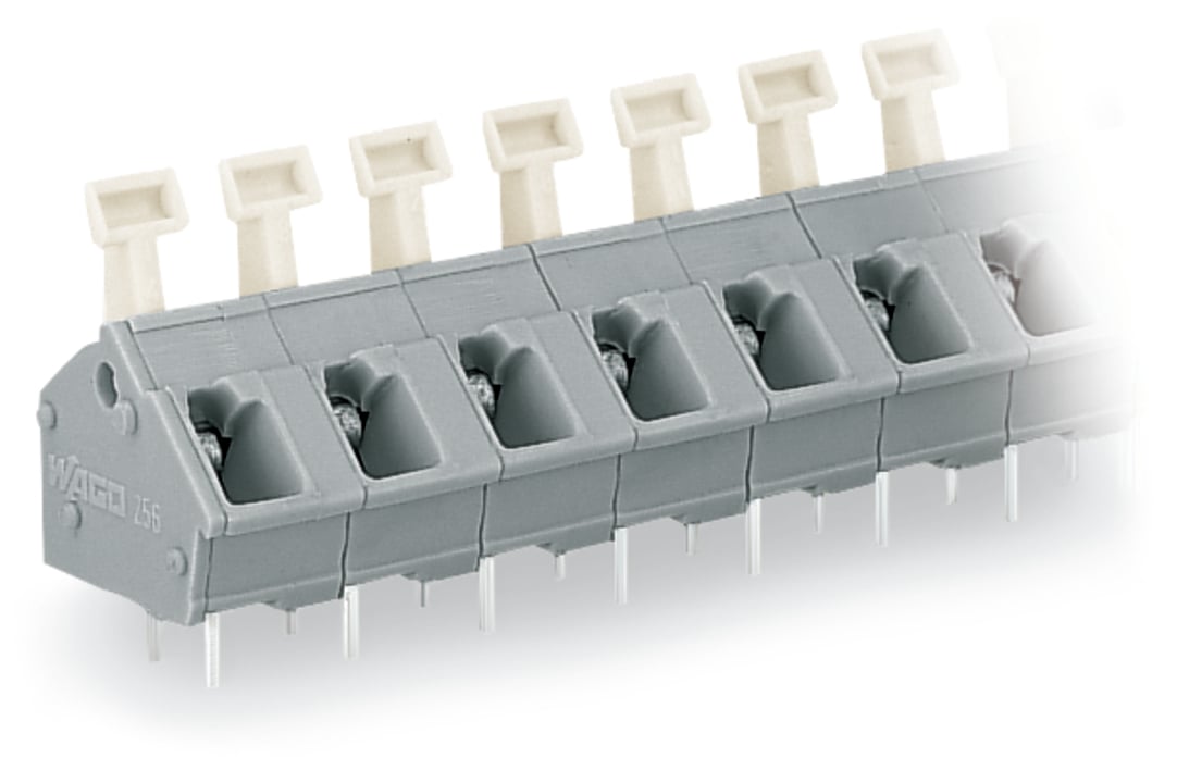 WAGO 256 Series PCB Connector, 2-Contact, 7.5/7.62mm Pitch, Through Hole Mount, 2-Row, Cage Clamp Termination