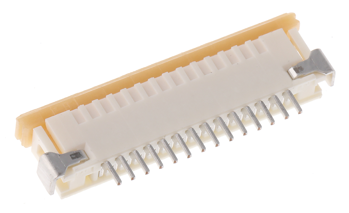 Molex, Easy-On, 52207 1mm Pitch 14 Way Right Angle Female FPC Connector, ZIF Top Contact