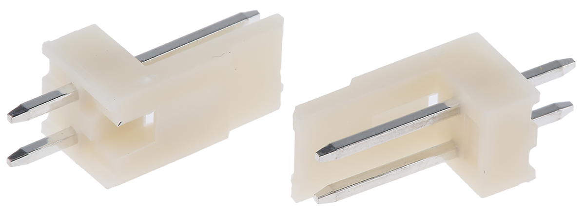 TE Connectivity EI Series Straight Through Hole PCB Header, 2 Contact(s), 2.5 mm Pitch, 1 Row, Shrouded