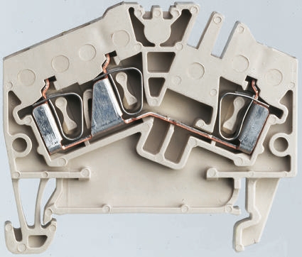Weidmuller 1706060000 ZDU Series Beige, 2.5mm², Single-Level, Clamp Termination