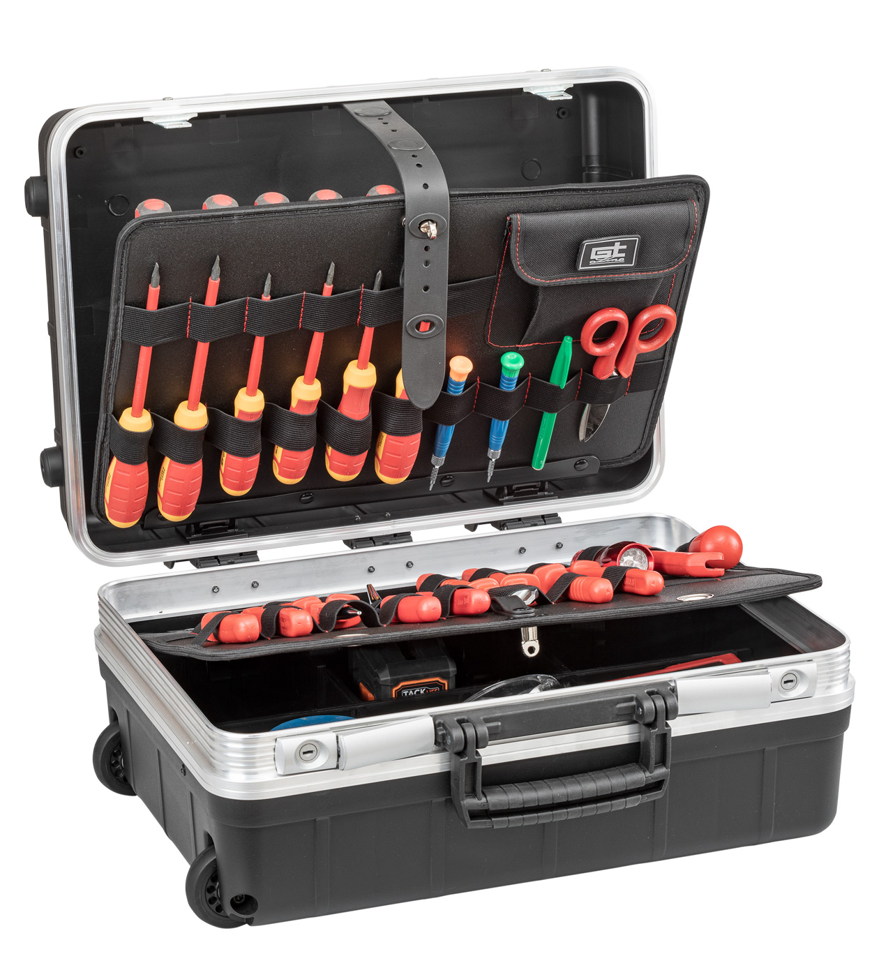 GT Line Aluminium Tool Case 2 Wheels, 453 x 197 x 332mm
