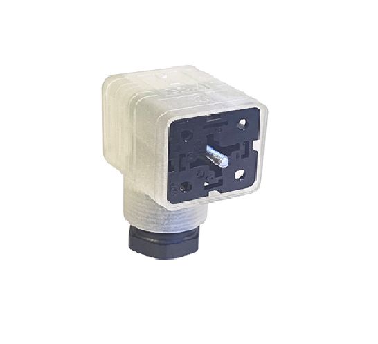 Hirschmann GDML 2P+E DIN 43650 A, Female Solenoid Valve Connector with Indicator Light, 24 V ac/dc Voltage