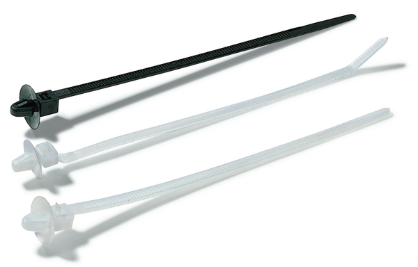 HellermannTyton Cable Ties, Releasable, 160mm x 5 mm, Black Polyamide 6.6 (PA66), Pk-500