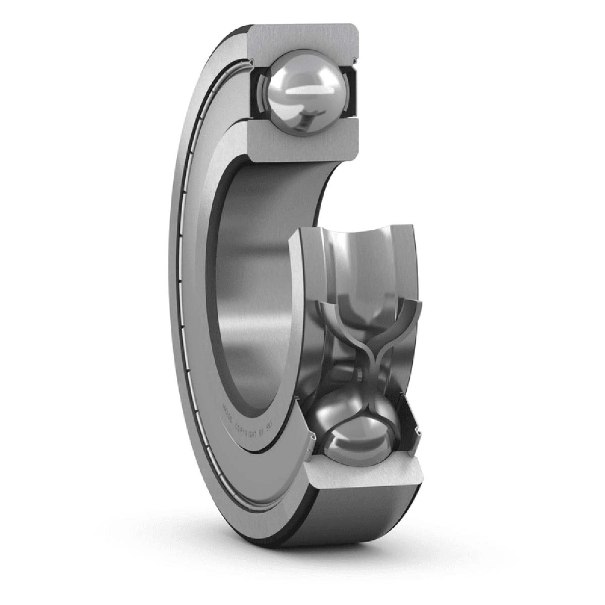 SKF W 6003-2Z 1 Row Ball Bearing - 17 mm ID, 35 mm OD