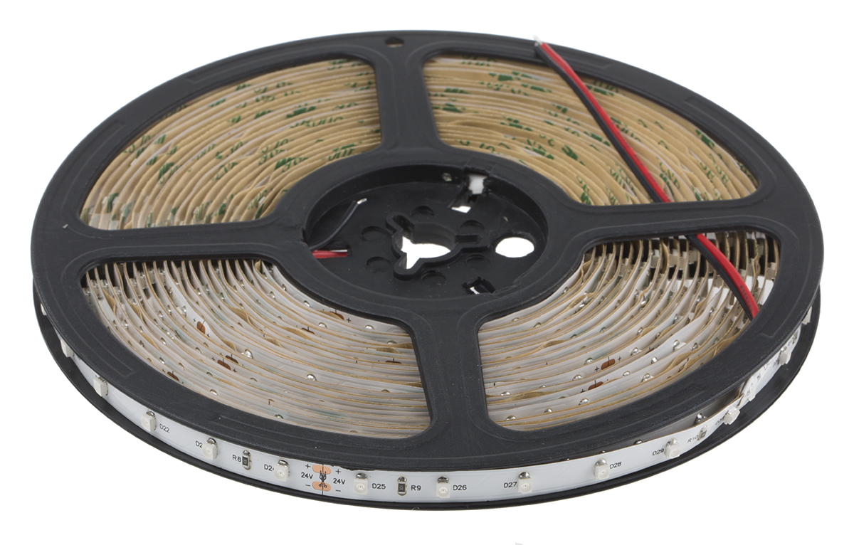 RS PRO 24V Red LED Strip Light, 10m Length