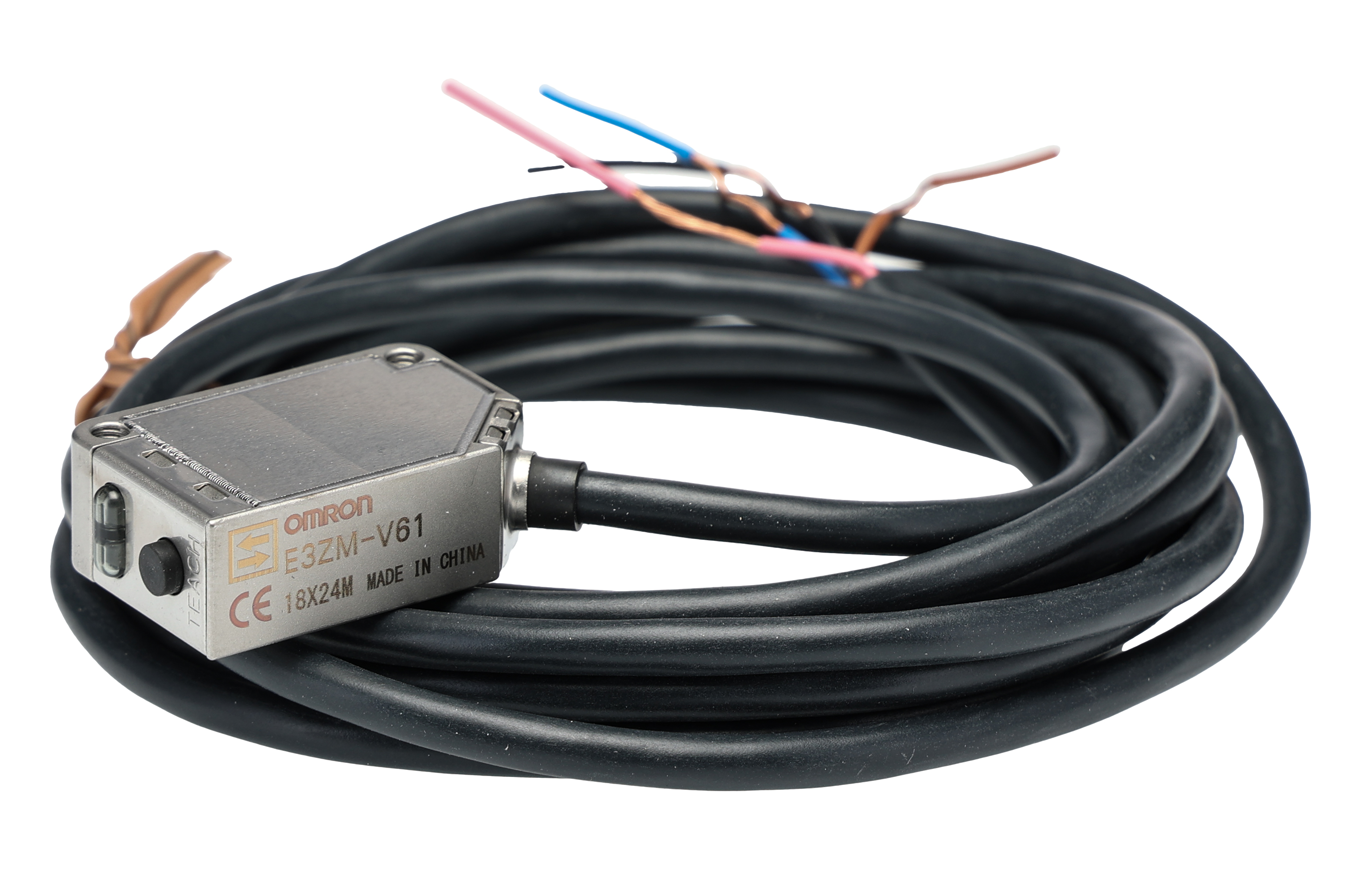 Omron Diffuse Photoelectric Sensor, Block Sensor, 12 mm Detection Range