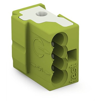 WAGO 243-724-1 243 Series Light Green, 1mm², 4-Level, Push Wire Termination