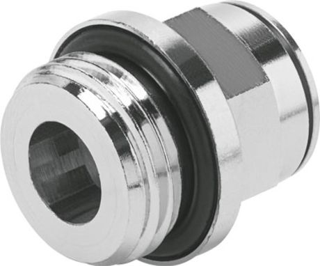 Festo NPQM Series Straight Threaded Adaptor, G 1/2 Male to Push In 10 mm, Threaded-to-Tube Connection Style, 558671