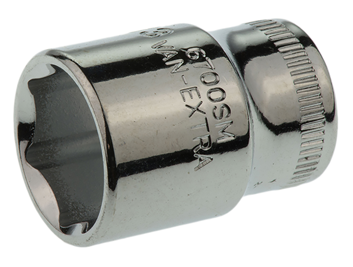 Bahco 1/4 in Drive 13mm Standard Socket, 6 point, 24.7 mm Overall Length