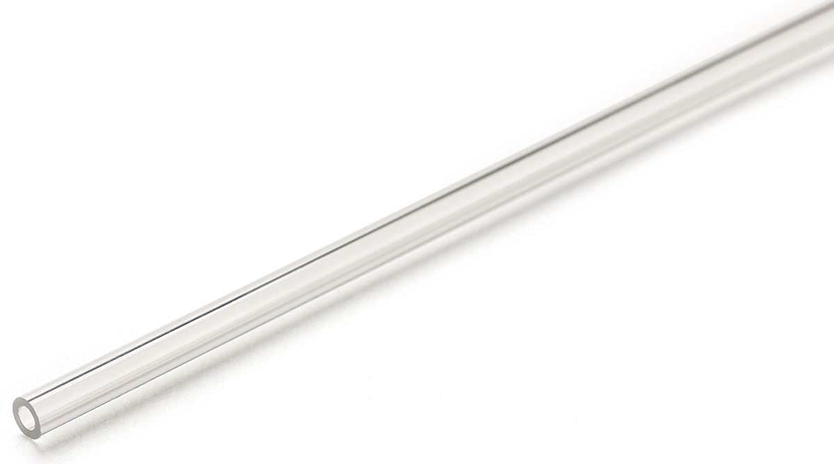 RS PRO Clear Round Acrylic Tube, 1m x 6mm OD x 3.2mm ID