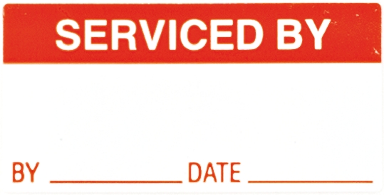 Brady Adhesive Pre-Printed Adhesive Label. Quantity: 120