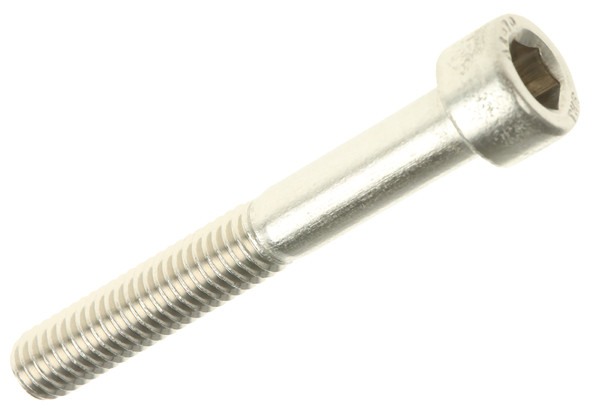 RS PRO Stainless Steel Hex Socket Cap Screw, DIN 912, M6 x 45mm