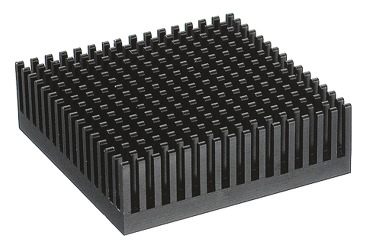 Fischer Elektronik Heatsink, Universal Square Alu, 13.2K/W, 43.1 x 43.1 x 8mm, Adhesive Foil, Conductive Foil
