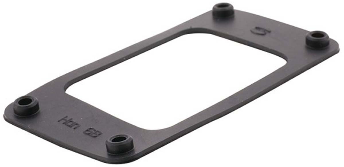 HARTING Flange Gasket, Han B Series , For Use With Heavy Duty Power Connectors