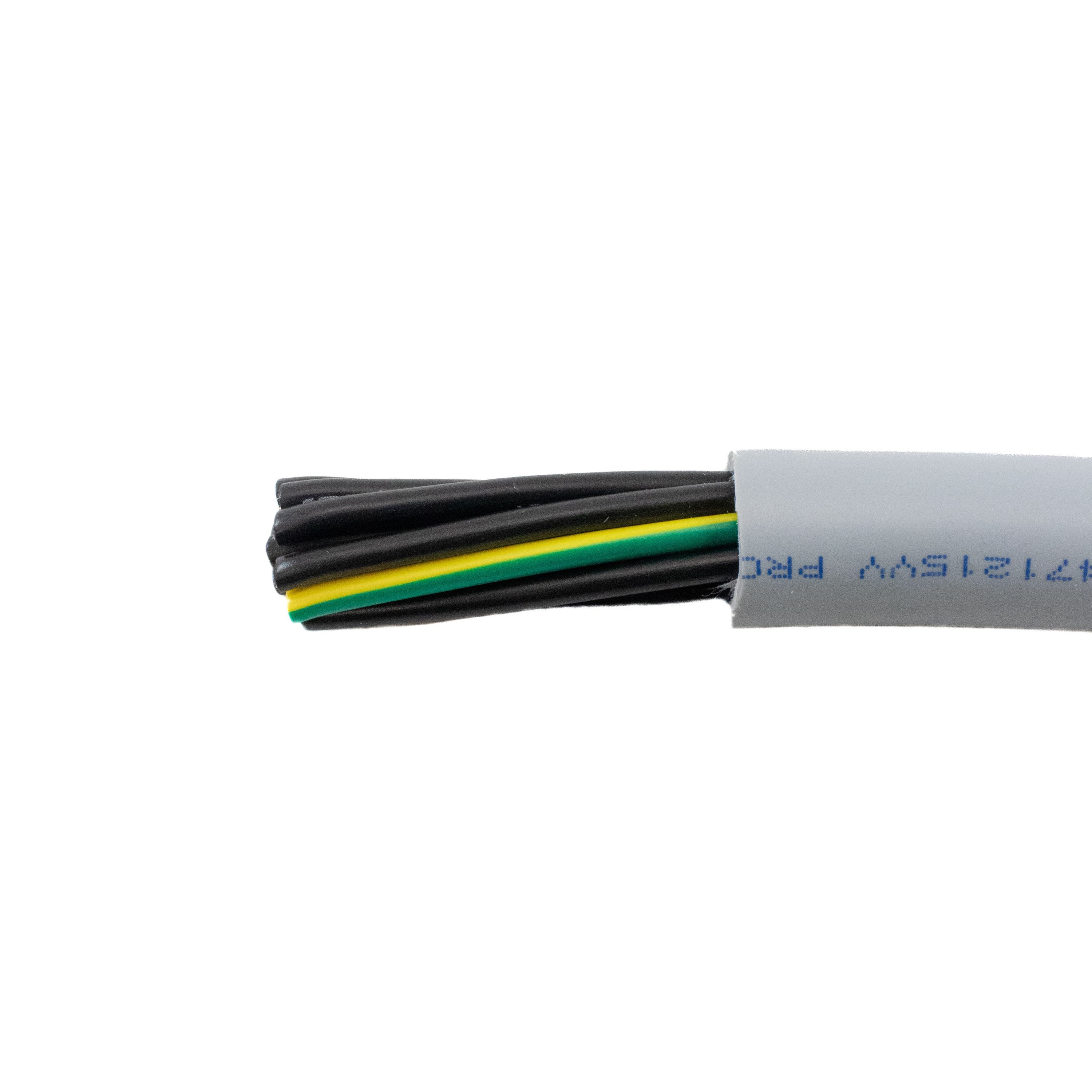 Alpha Wire 470515YY Control Cable, 5 Cores 1.5 mm² 15 AWG, Unscreened, 300 m, Grey Polyvinyl Chloride Sheath