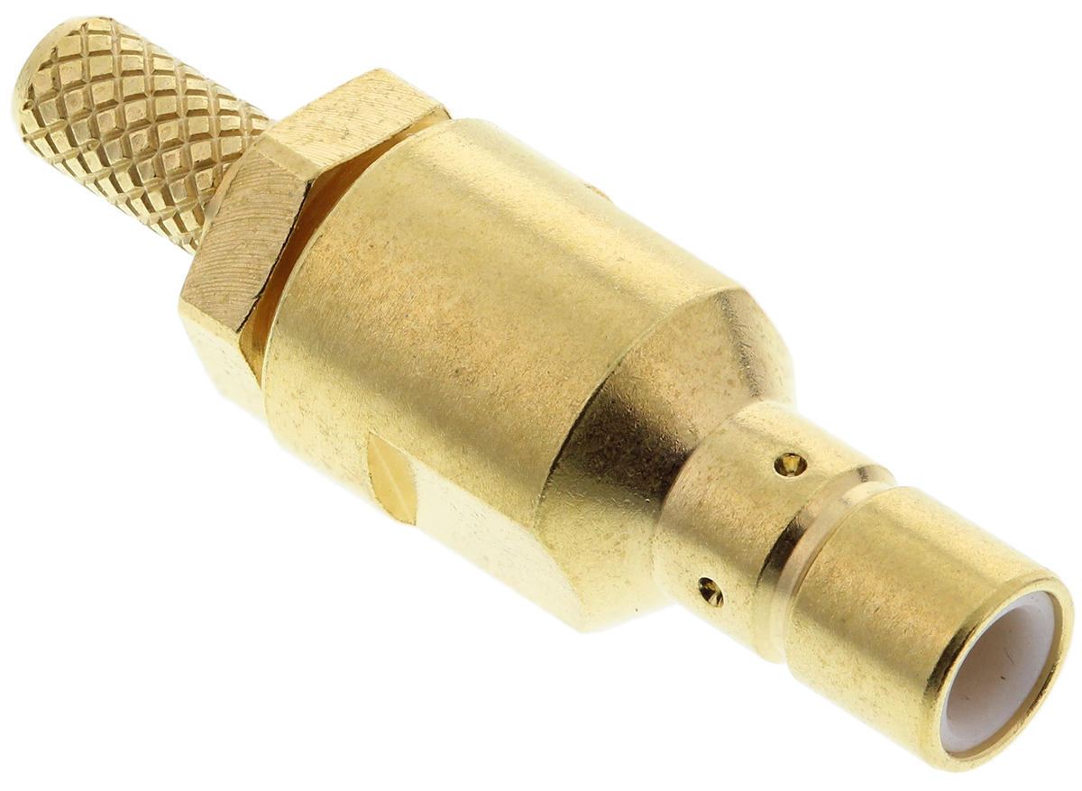 Radiall, Jack Cable Mount SMB Connector, 50Ω, Crimp Termination, Straight Body