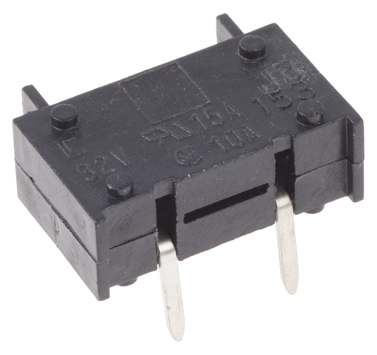 Littelfuse 15A PCB Mount Fuse Holder for Mini Fuse, 32V dc