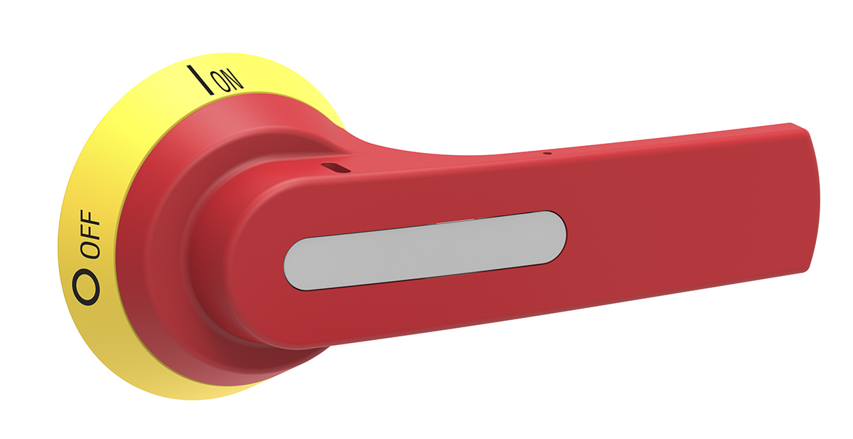 Lovato Red/Yellow Rotary Handle, GL Series