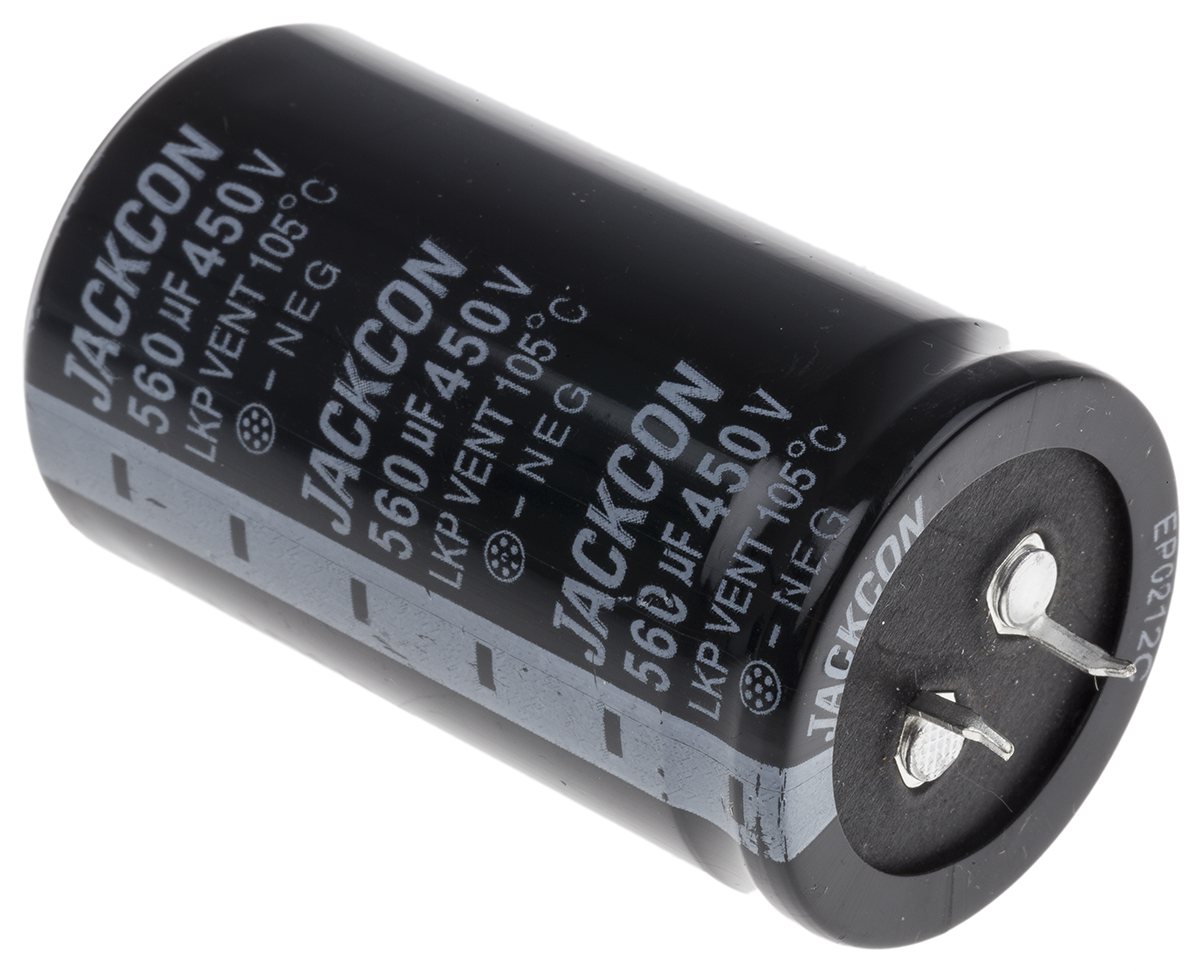 RS PRO 560μF Aluminium Electrolytic Capacitor 450V dc, Snap-In