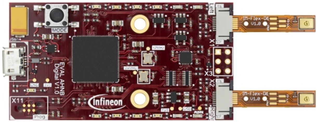 Infineon Half-Bridge Buck Converter Evaluation Board Using the Eicedriver 2EDL803x Microphone Sensor Evaluation Board