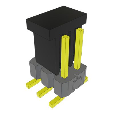 Samtec TSM Series Vertical Surface PCB Header, 6 Contact(s), 2.54 mm Pitch, 2 Row, Unshrouded