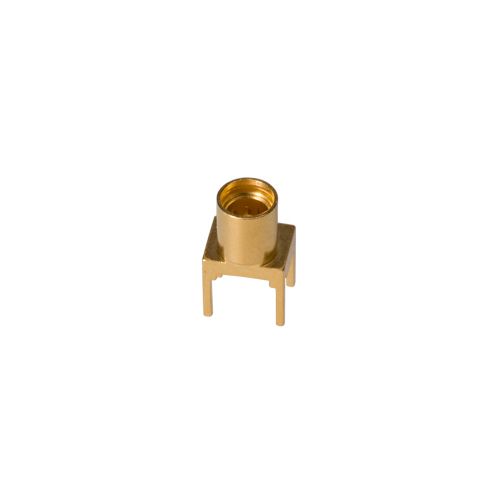 Huber+Suhner 96_MMP Series Socket Surface Mount Coaxial PCB Connector, 50Ω, Solder Termination, Straight Body