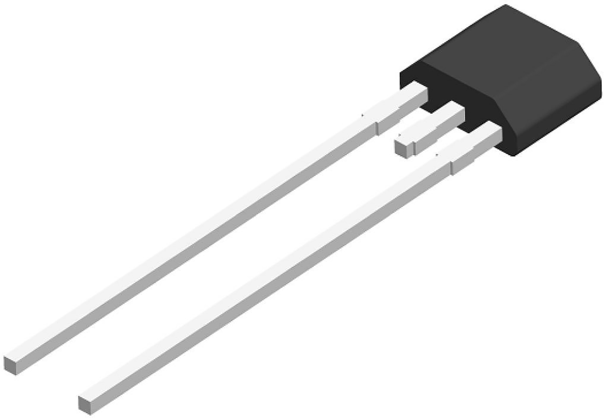 Texas Instruments LMT01 Series Digital Temperature Sensor, Digital Output, Surface Mount, 1-Wire, ±0.7°C, 2 Pins