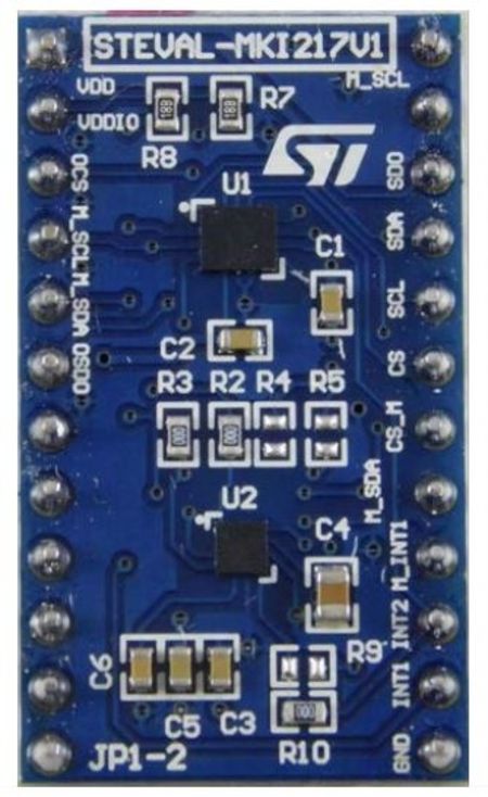 STMicroelectronics Adapter board for standard DIL24 socket based on LSM6DSOX and LIS2MDL in sensor hub mode 32 Bit