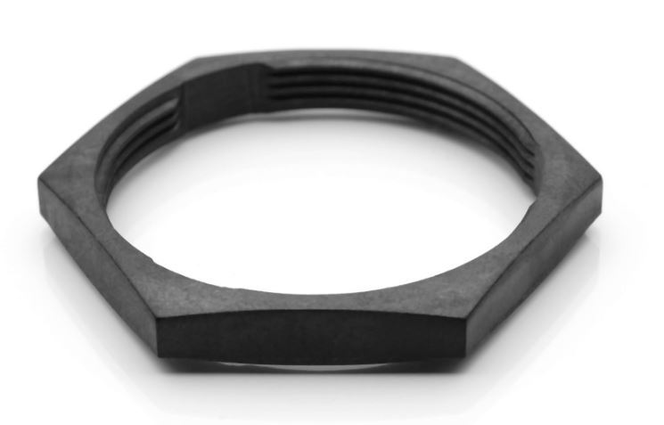 Amphenol Industrial Black Panel Nut, Shell Size 24 for use with Rear Mounting Housing