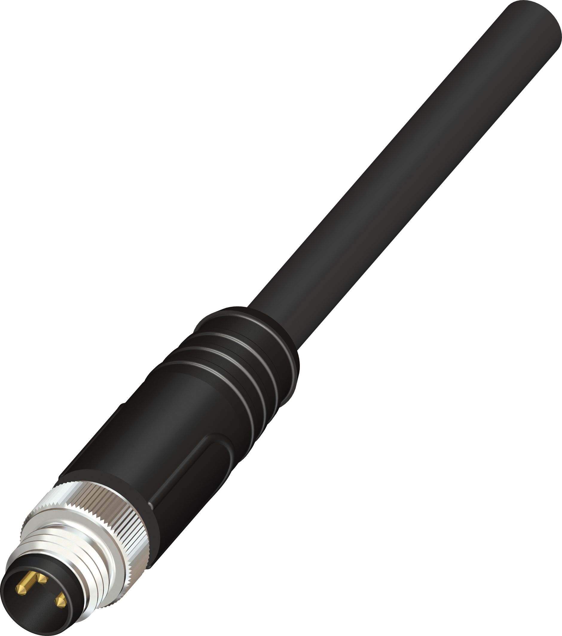 RS PRO Male 5 way Straight M12 to Actuator/Sensor Cable, 1 m