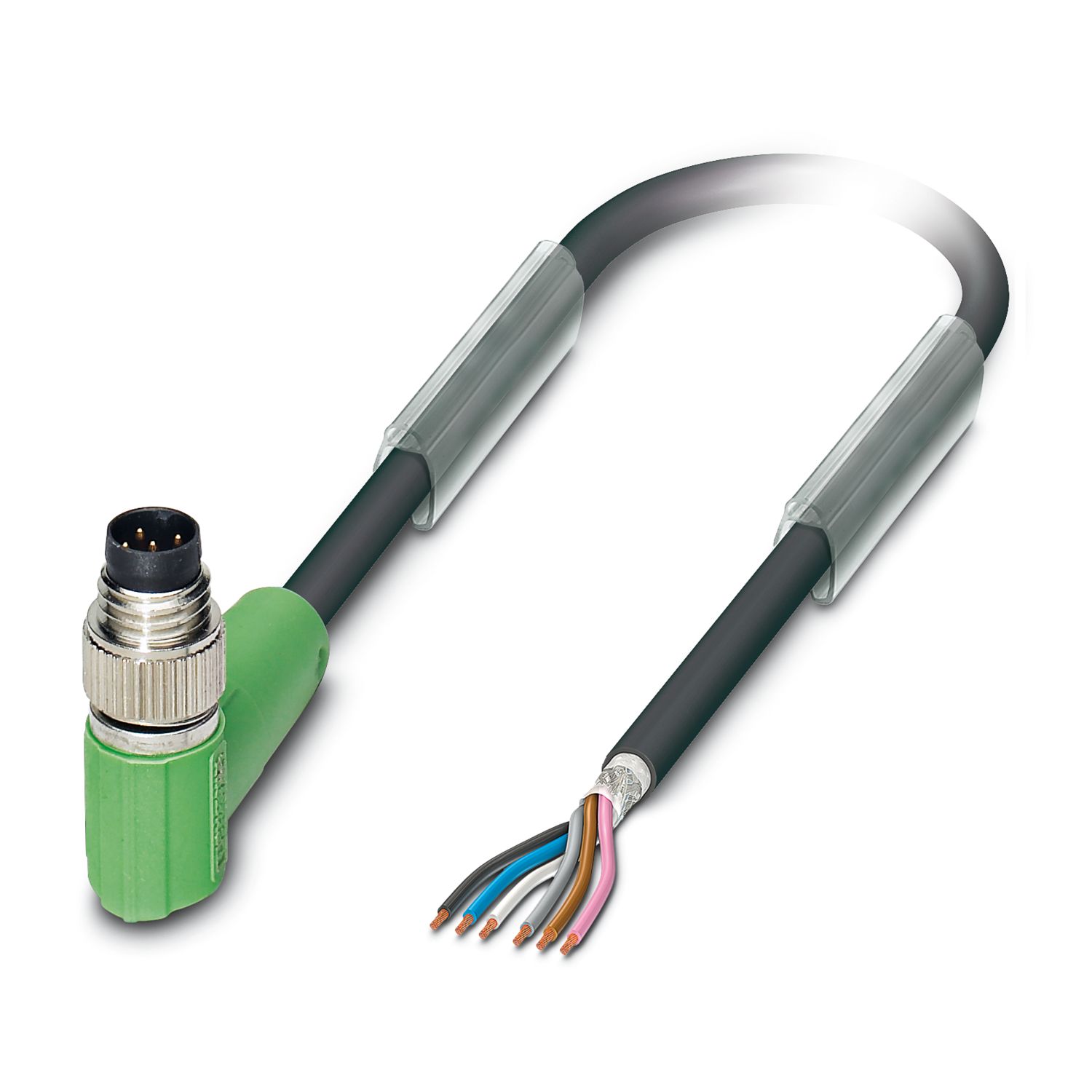 Phoenix Contact Male 6 way M8 to 6 way Free End Sensor Actuator Cable, 1.5 m