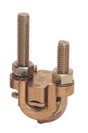 MECATRACTION Brass Earth Clamp Max. Conductor Size 2 x 50mm 29mm
