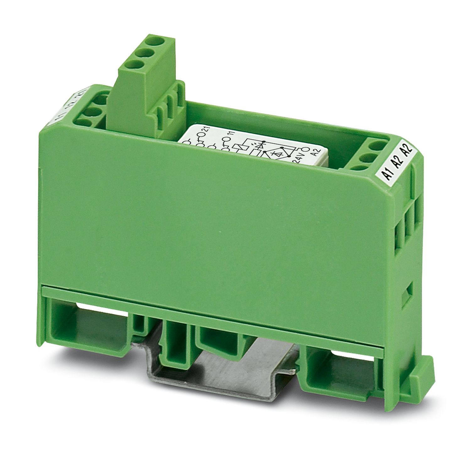Phoenix Contact EMG 17-REL/KSR- 24/21-21-LC AU Series Interface Relay, DIN Rail Mount, 24V ac/dc Coil, DPDT, 2-Pole