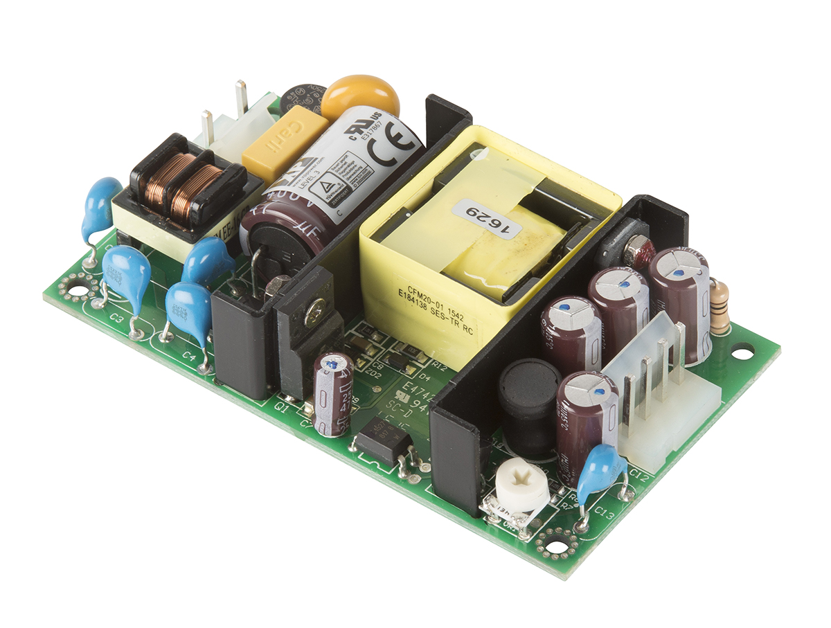 XP Power Switching Power Supply, CU20-09, 9V dc, 4.4A, 20W, 1 Output, 120 → 370 V dc, 85 → 264 V ac Input