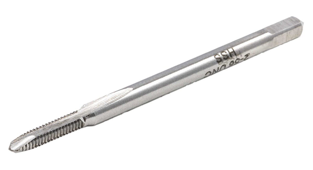RS PRO Threading Tap HSS 1-Piece UNC Standard Manual or machine tap 2-56 UNC Thread