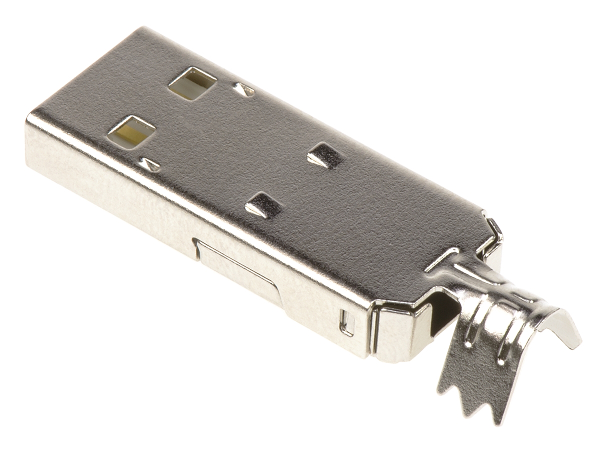 ASSMANN WSW Straight, Cable Mount, Plug- Single Port Type A USB Connector