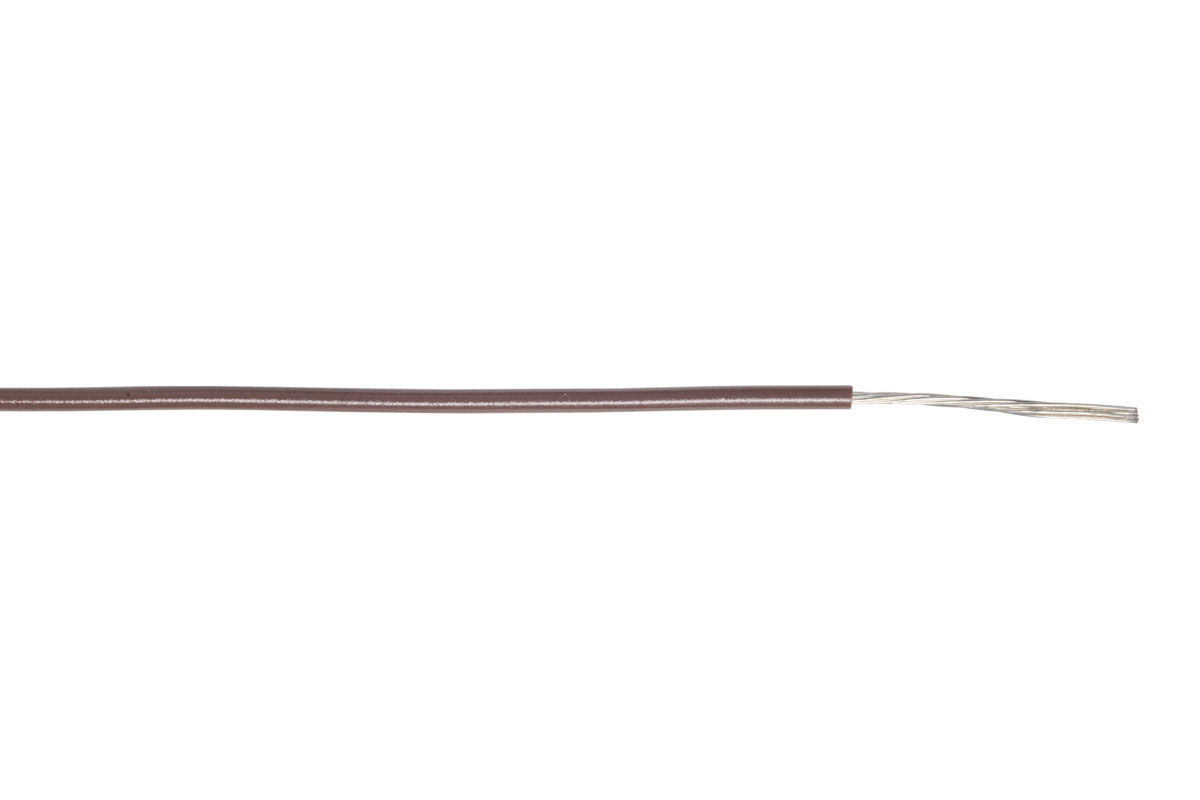 AXINDUS KY Series Brown 0.34 mm² Hook Up Wire, 22 AWG, 7 x 0.25 mm, 200m, PVC Insulation, KY3005M