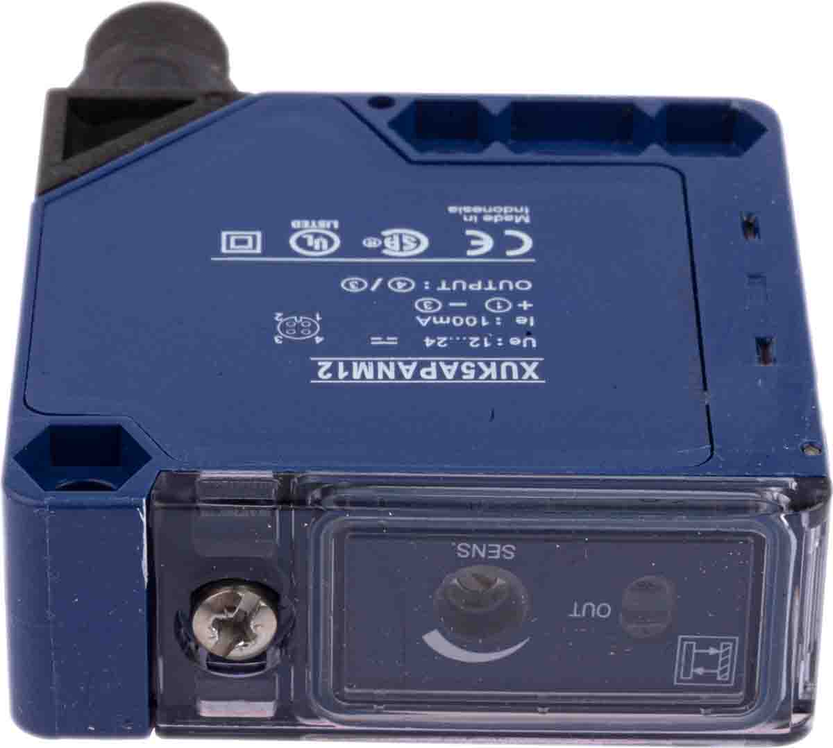 Telemecanique Sensors Diffuse Photoelectric Sensor, Compact Sensor, 1 m Detection Range