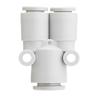 SMC KQ2 Series Union Y, 4 mm to 6 mm, Tube-to-Tube Connection Style, KQ2U04-06A
