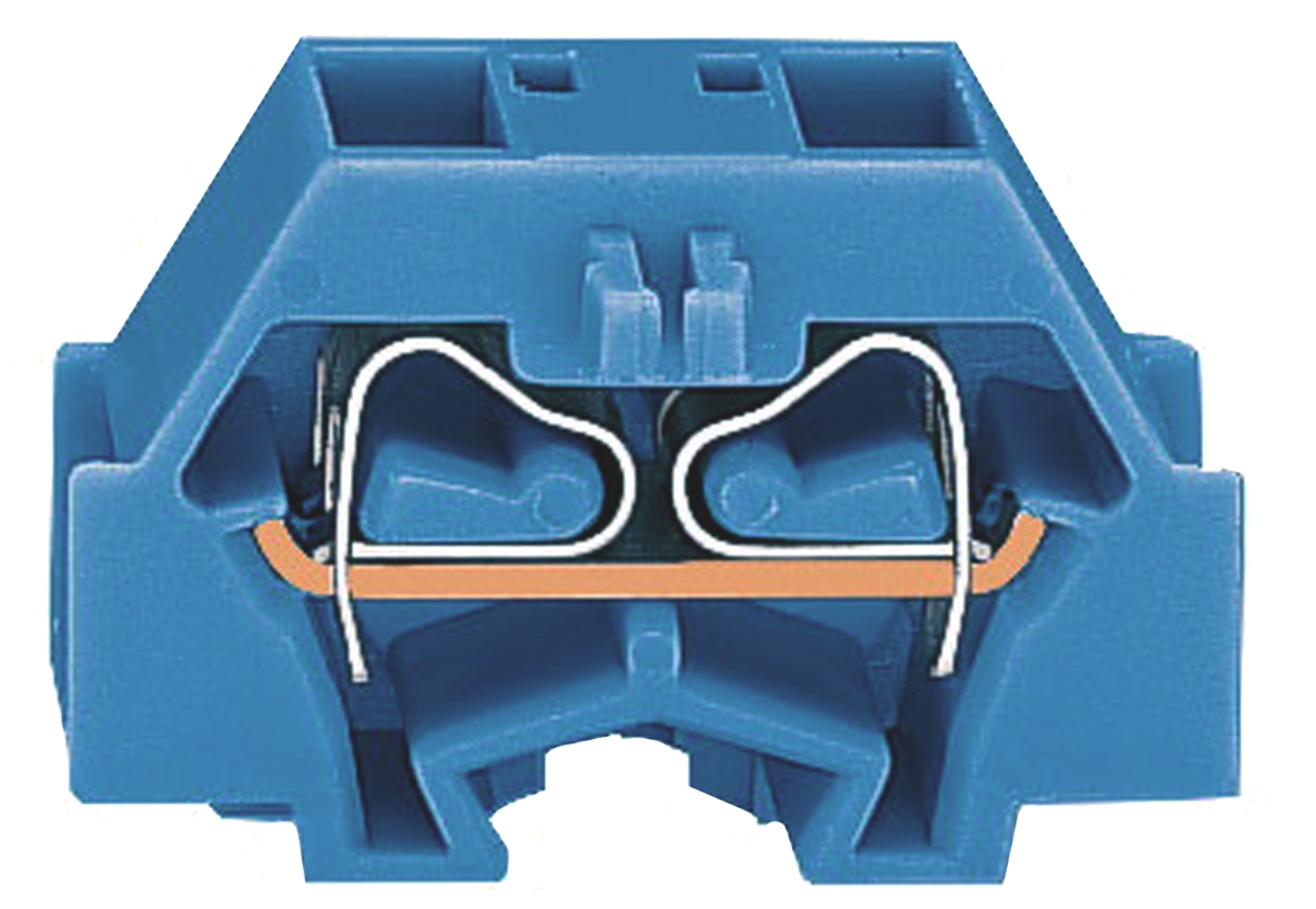 WAGO 260-334 260 Series Blue, 1.5mm², Single-Level, Cage Clamp Termination, ATEX, IECEx