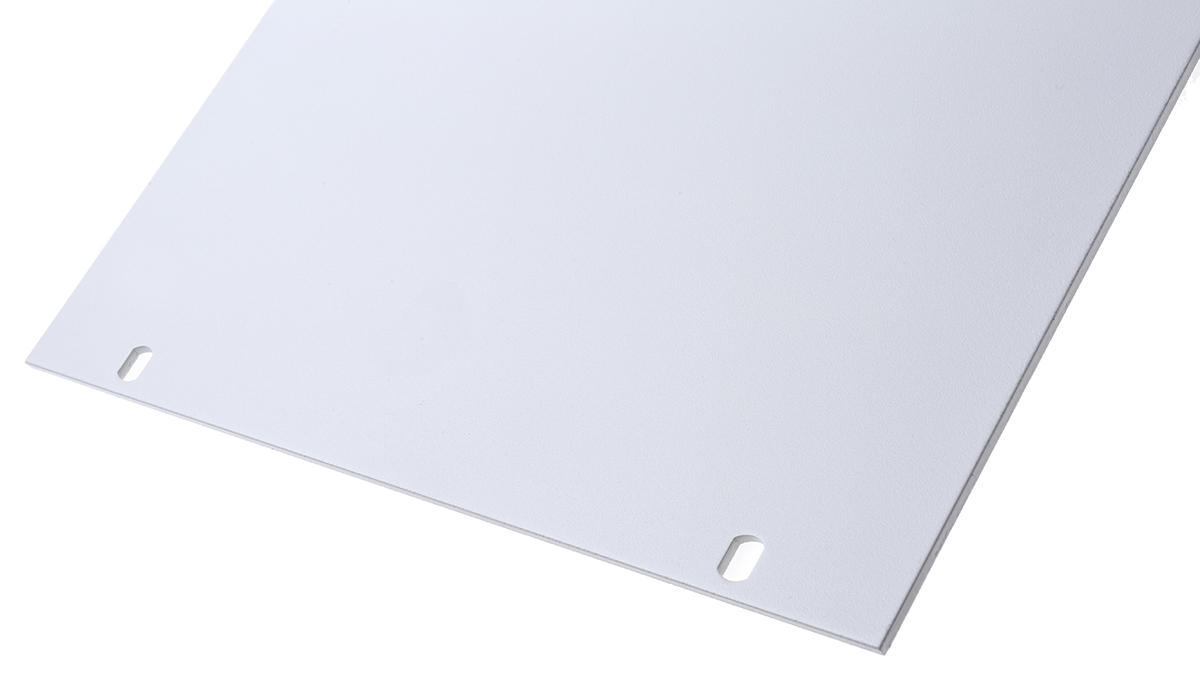 nVent SCHROFF Grey Aluminium Front Panel, 6U, Ventilated, 483 x 265.9mm