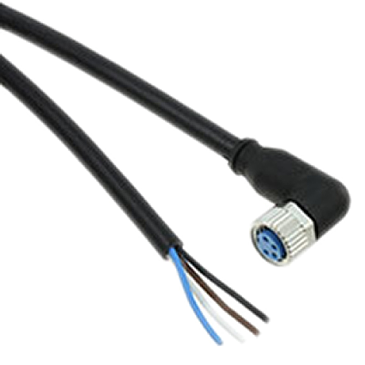 TE Connectivity Female 4 way M8 to Unterminated Free End Sensor Actuator Cable, 1.5 m