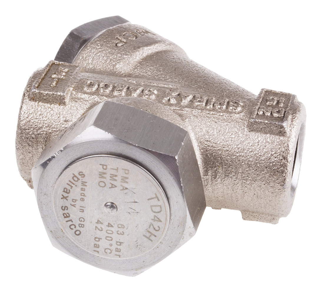 Spirax Sarco 42 bar Stainless Steel Thermodynamic Steam Trap, 1/2 in NPT Female
