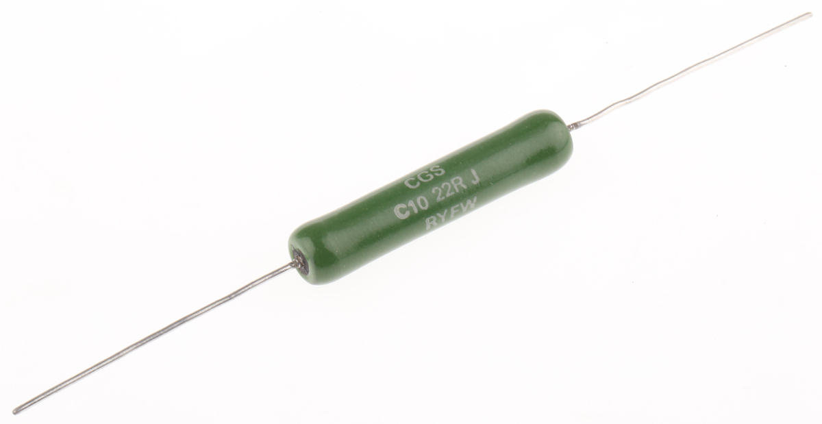TE Connectivity 22Ω Wire Wound Resistor 10W ±5% C1022RJL