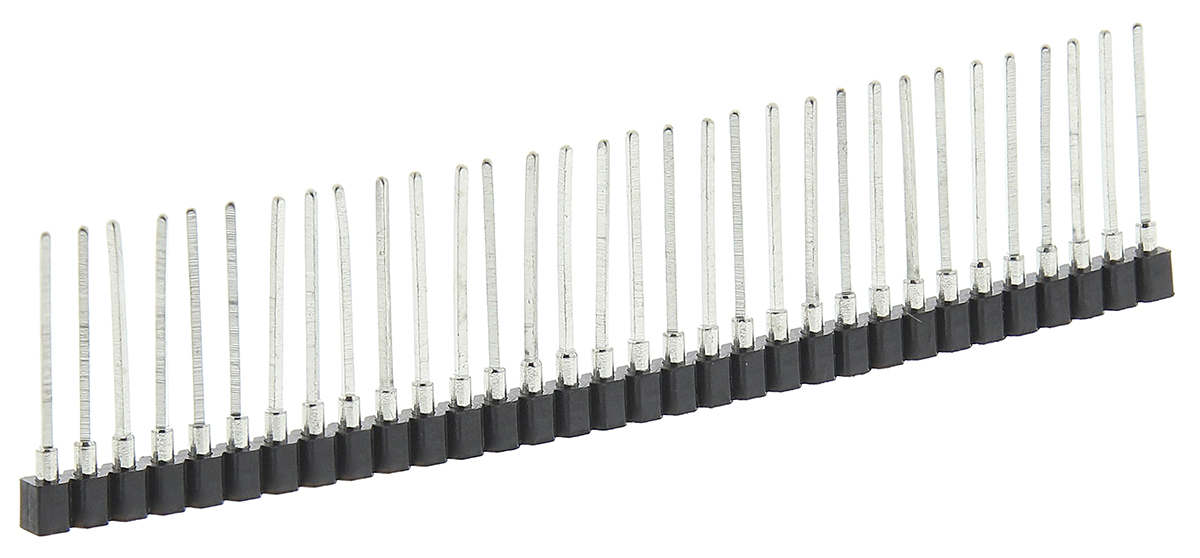 Winslow Straight Through Hole Mount Socket Strip, 32-Contact, 1-Row, 2.54mm Pitch, Solder Termination