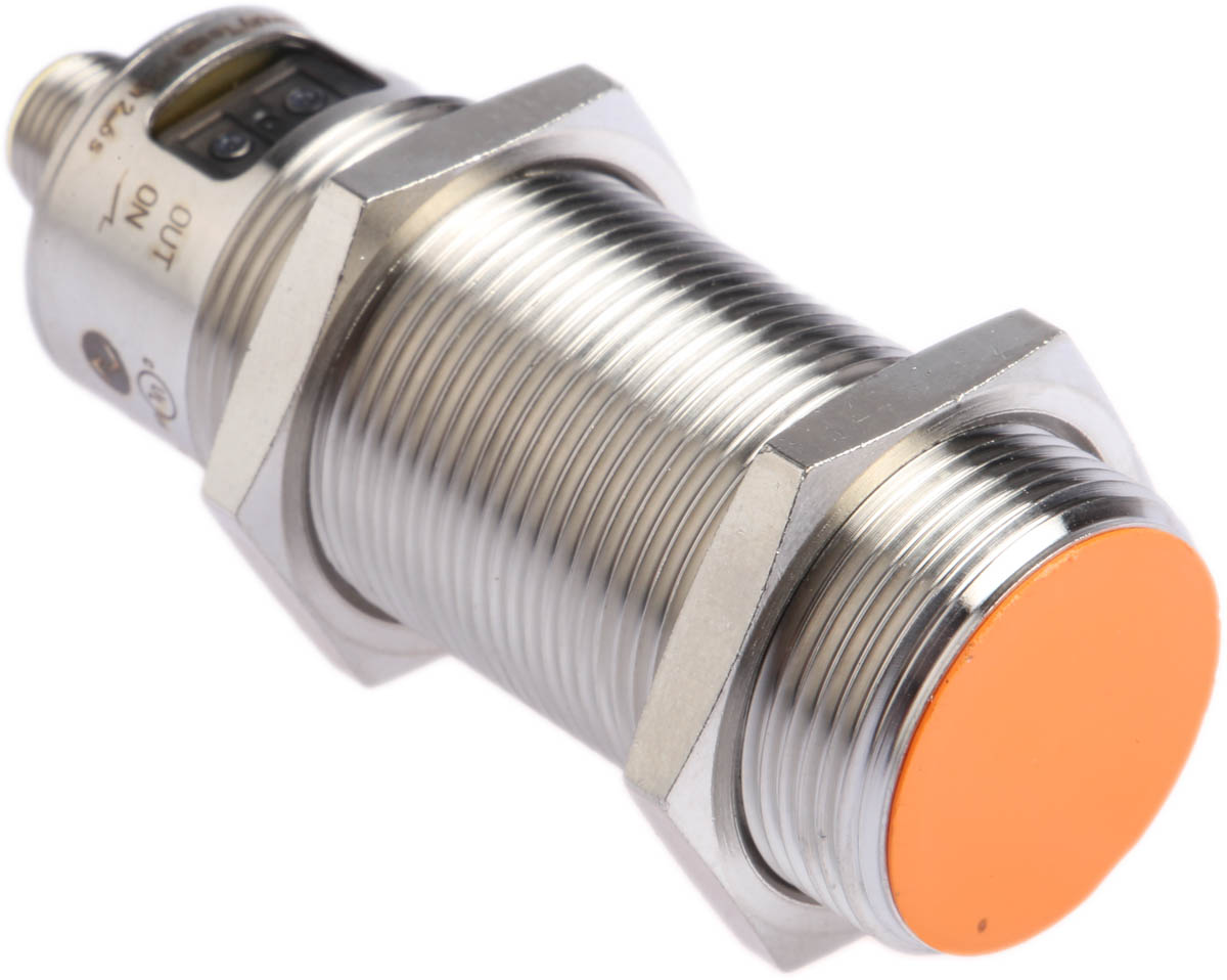 ifm electronic Capacitive Threaded Barrel Proximity Sensor, M30, 8 mm Detection, PNP NO/NC, 10 → 36 V dc