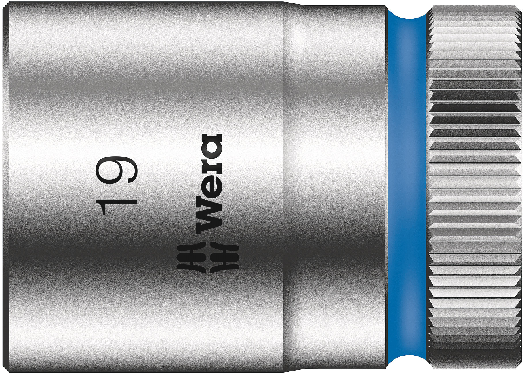 Wera 1/2 in Drive 19mm Standard Socket, 6 point, 37 mm Overall Length